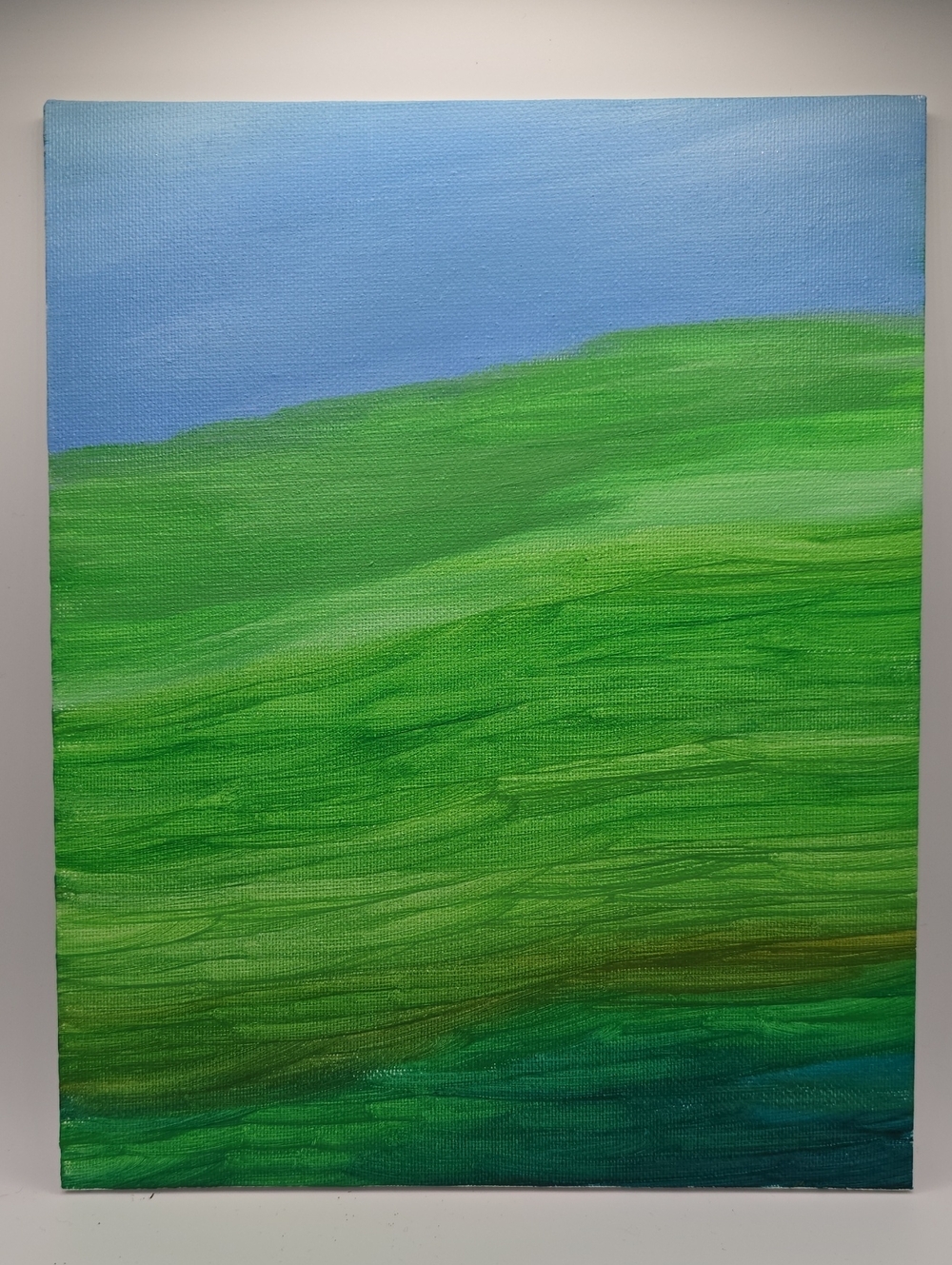 Abstract Green Landscape Canvas Art By Artmarkm